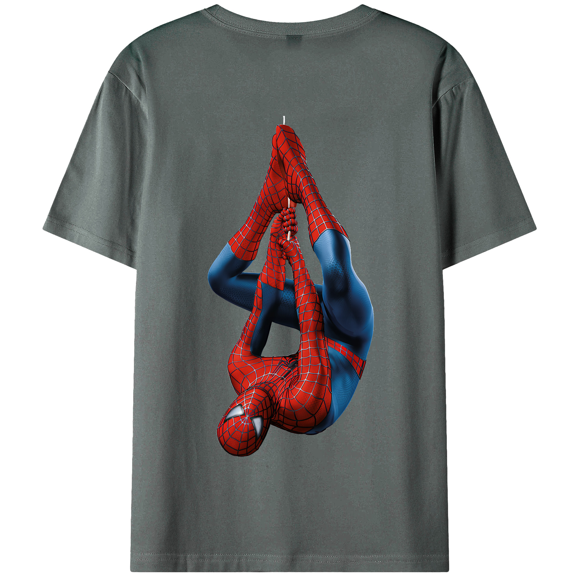 Spider Man スパイダーマン 綿100％半袖Tシャツ（背面プリント）